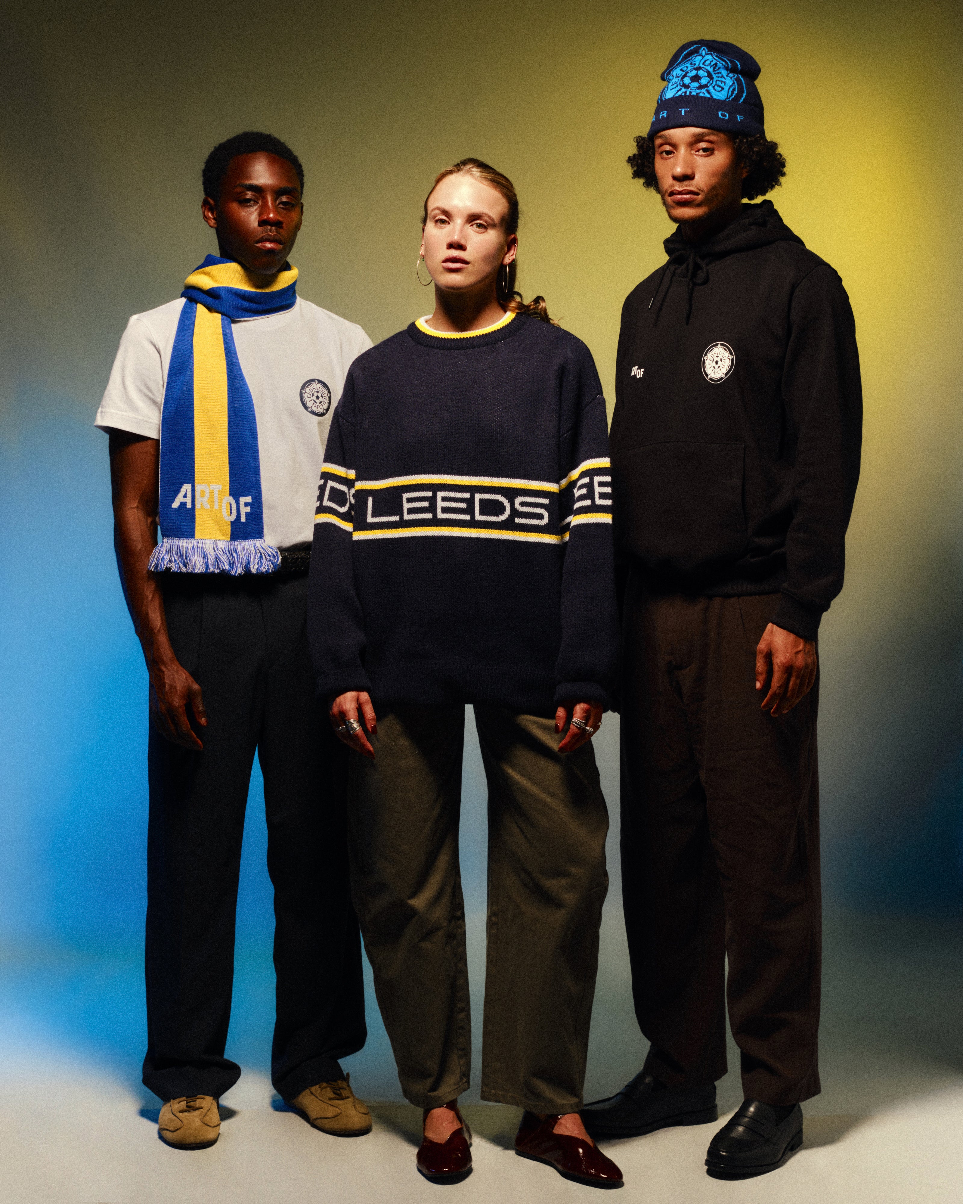 ART OF Football x Leeds Heritage Scarf | AOF Knitted Accessories