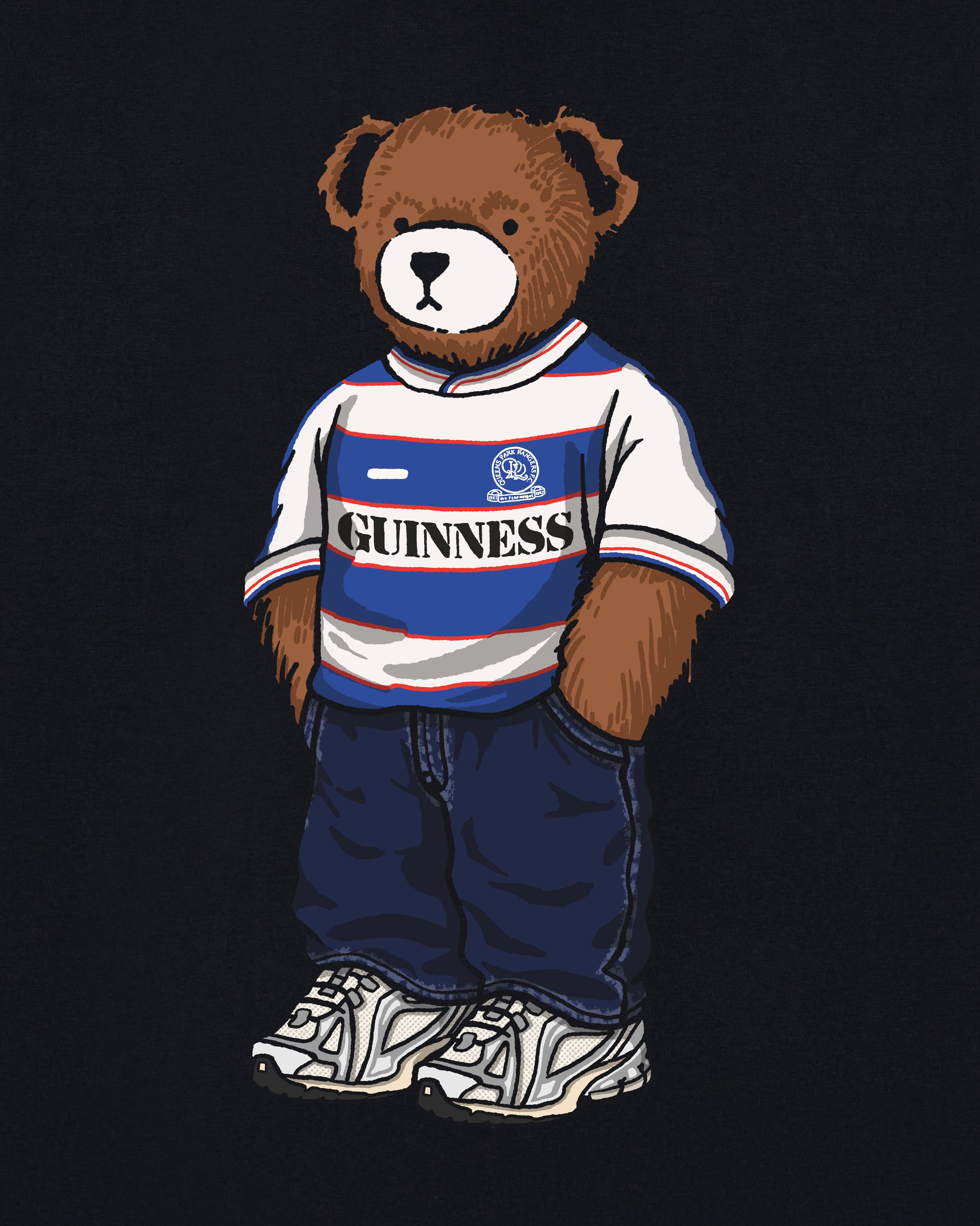 ART OF x QPR Home Pickles | Black Graphic Football T-shirt