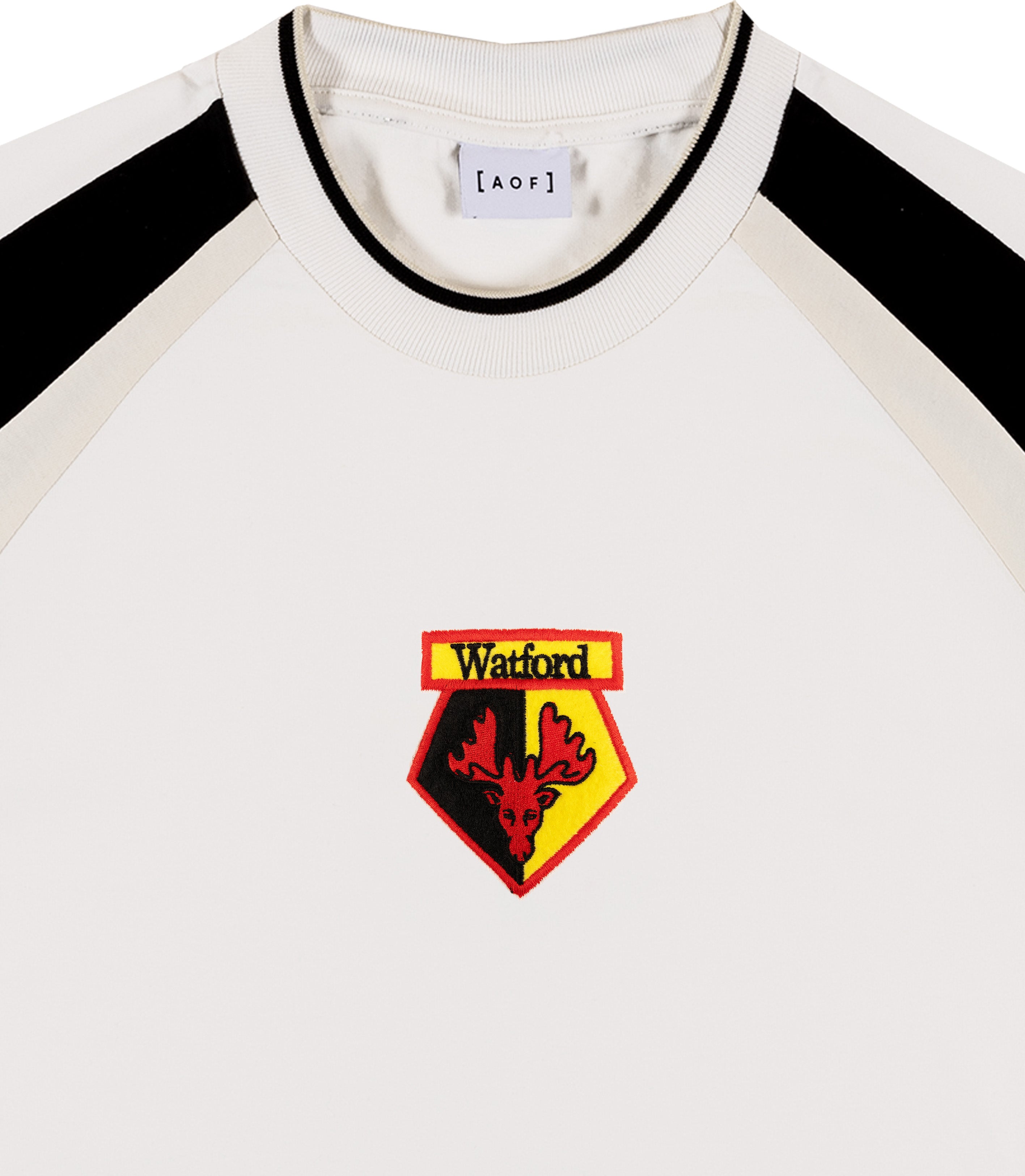 AOF x Watford 90s Oversized Panelled T-shirt | Art of Football