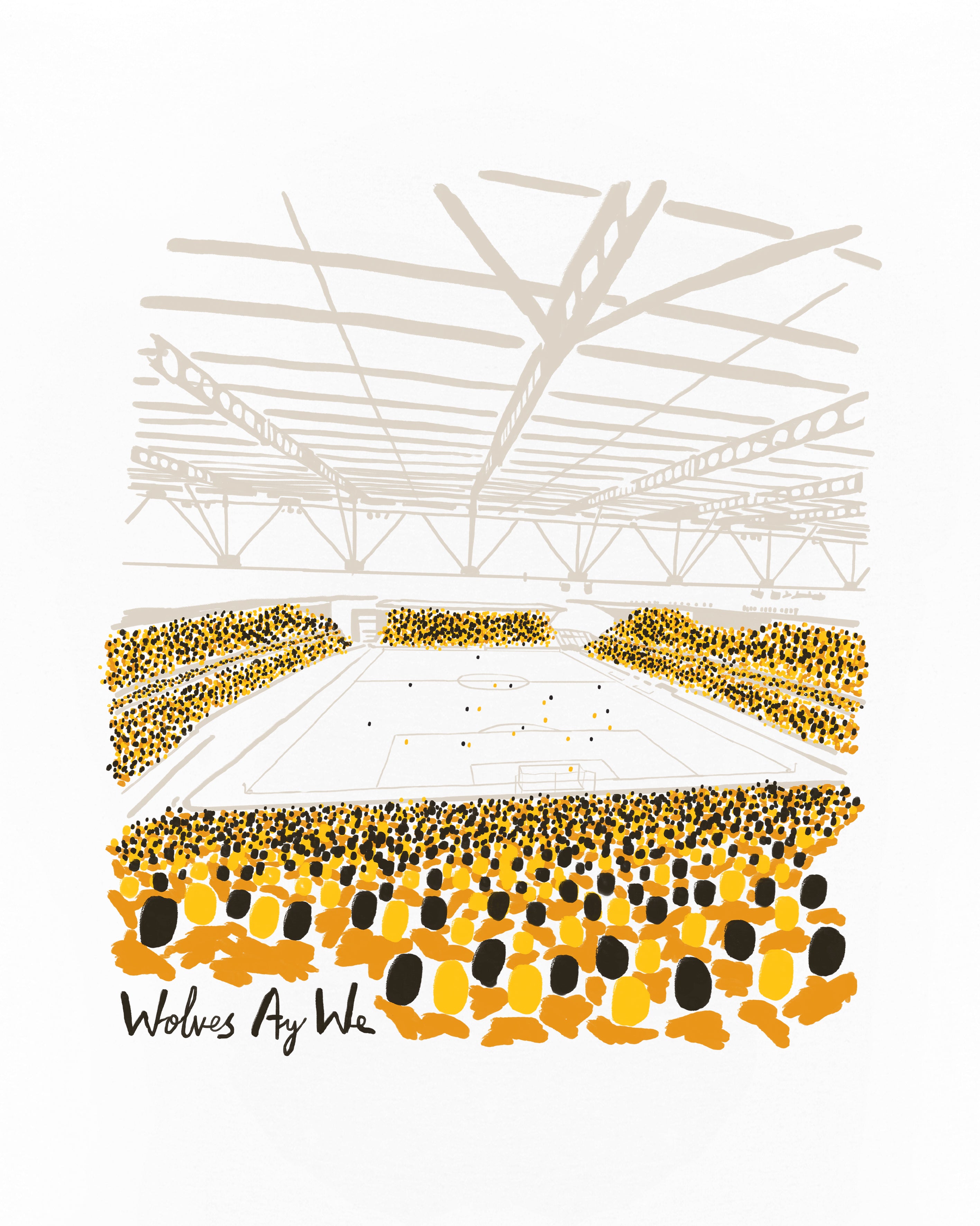 ART OF x Wolves Twelfth Man Tee | White Graphic Football T-shirt