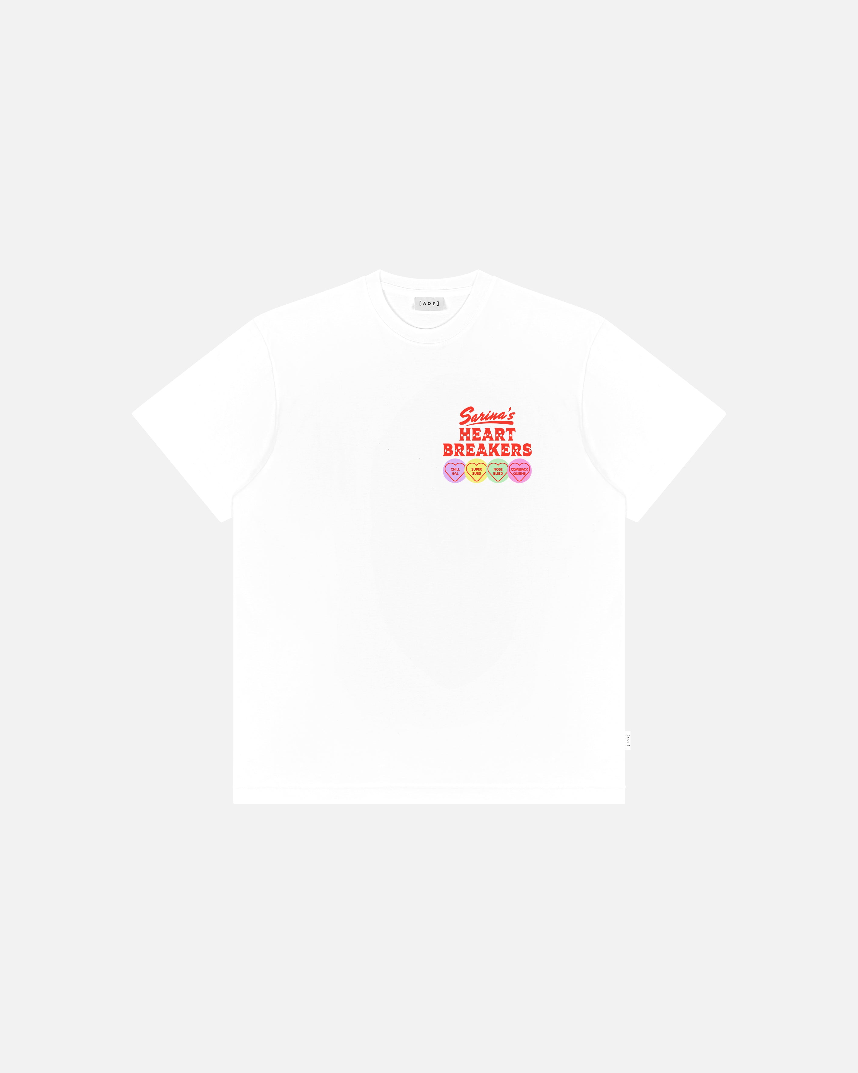 AOF Sabrina's Heartbreakers Tee | White T-shirt | Art of Football