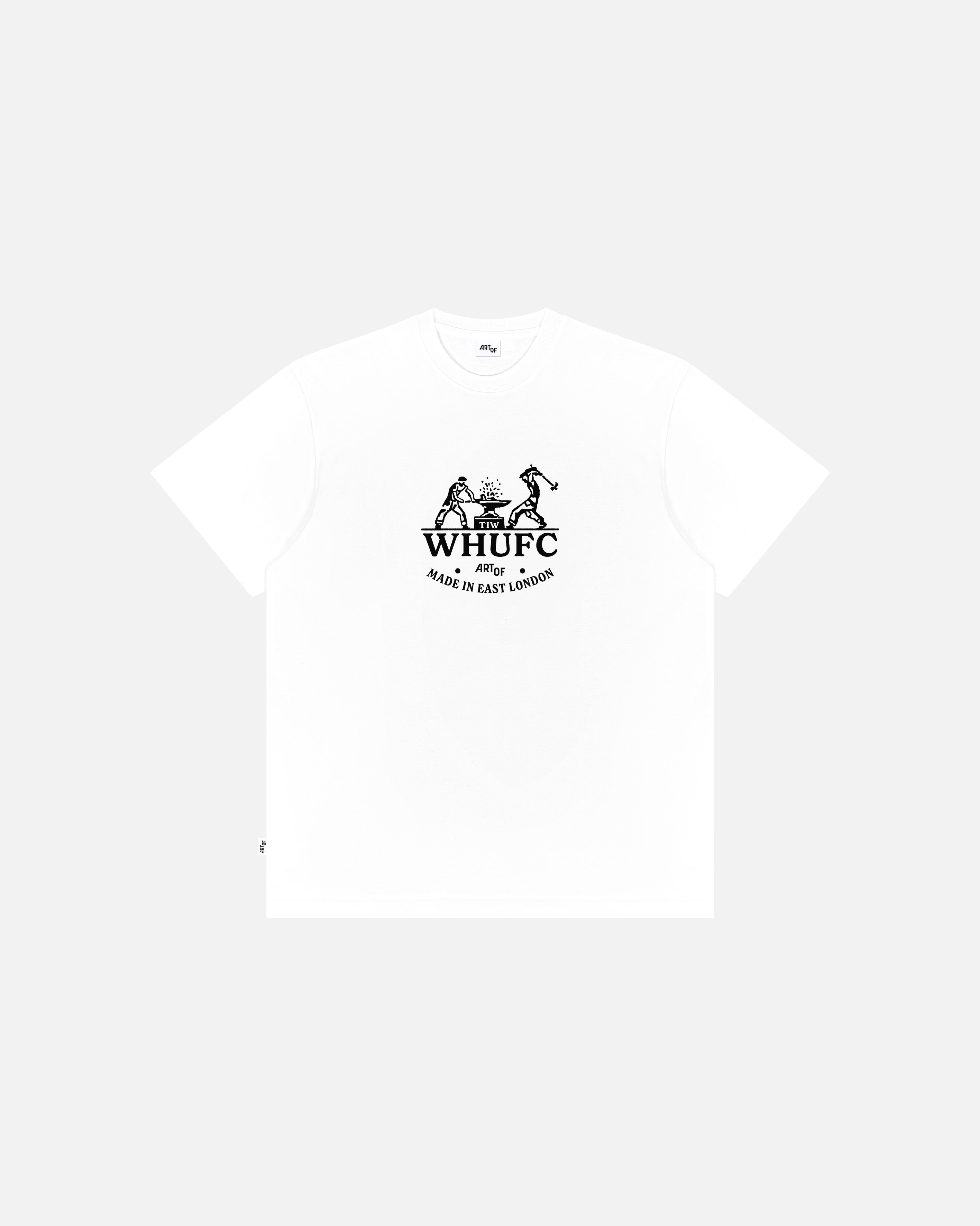 ART OF x West Ham Anvil Tee | White Graphic Football T-shirt