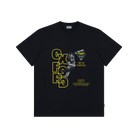 Black Printed Premium T-Shirt Front