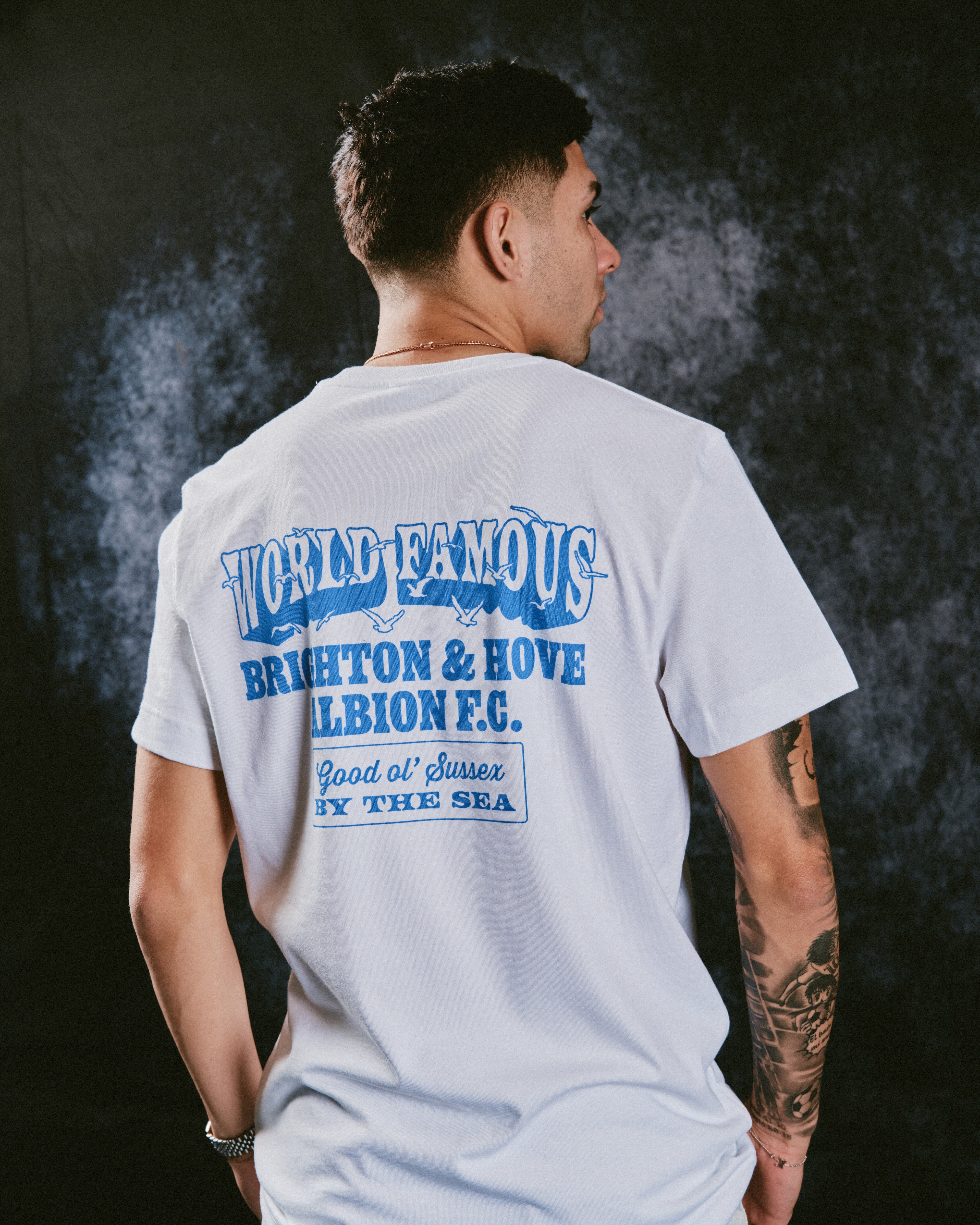 ART OF x Brighton World Famous Tee | White Graphic Football T-shirt