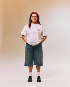 AOF x Leeds 90s Crest Tee | White Graphic T-shirt | Art of Football