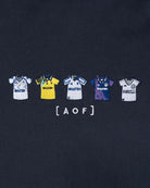 AOF THFC Embroidered Classics | Navy Hoodie | Art of Football