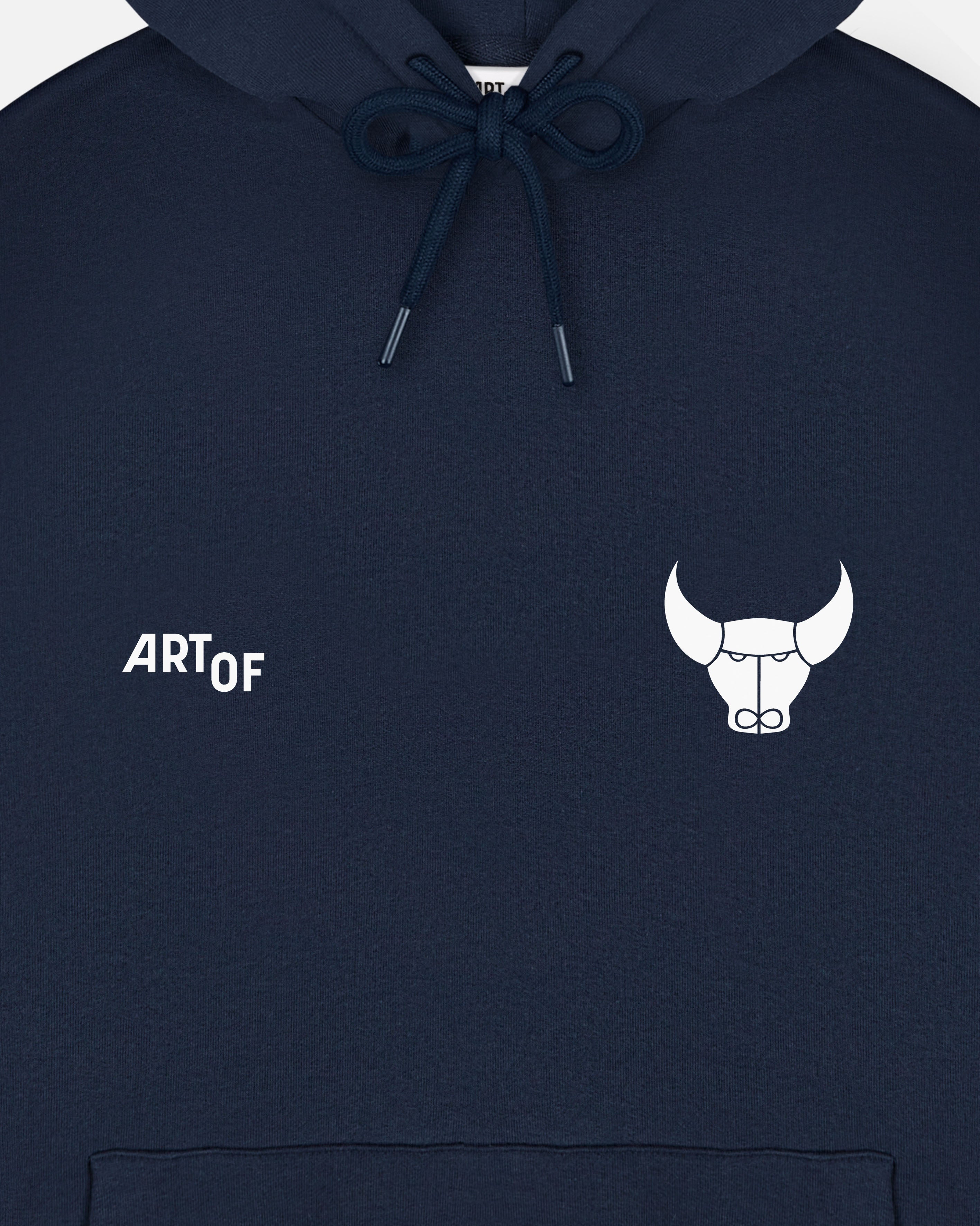 ART OF x Oxford Heritage Hoodie | Navy Printed Football Sweat