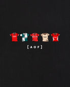 AOF LFC Printed Classics Tee | Black Graphic T-shirt | Art of Football