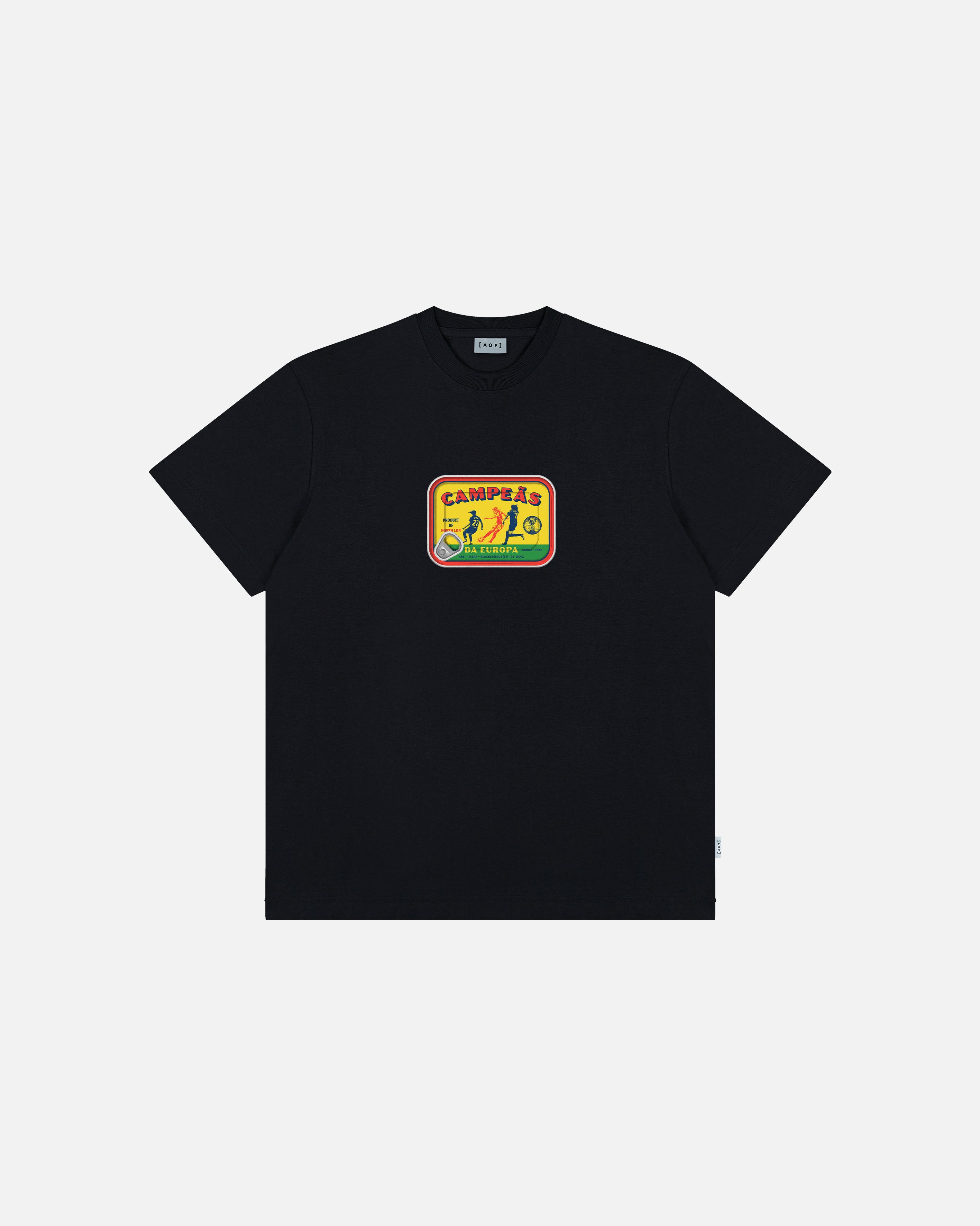 AOF x AFC Women's Campeãs Da Europa Tee | Black Graphic T-shirt