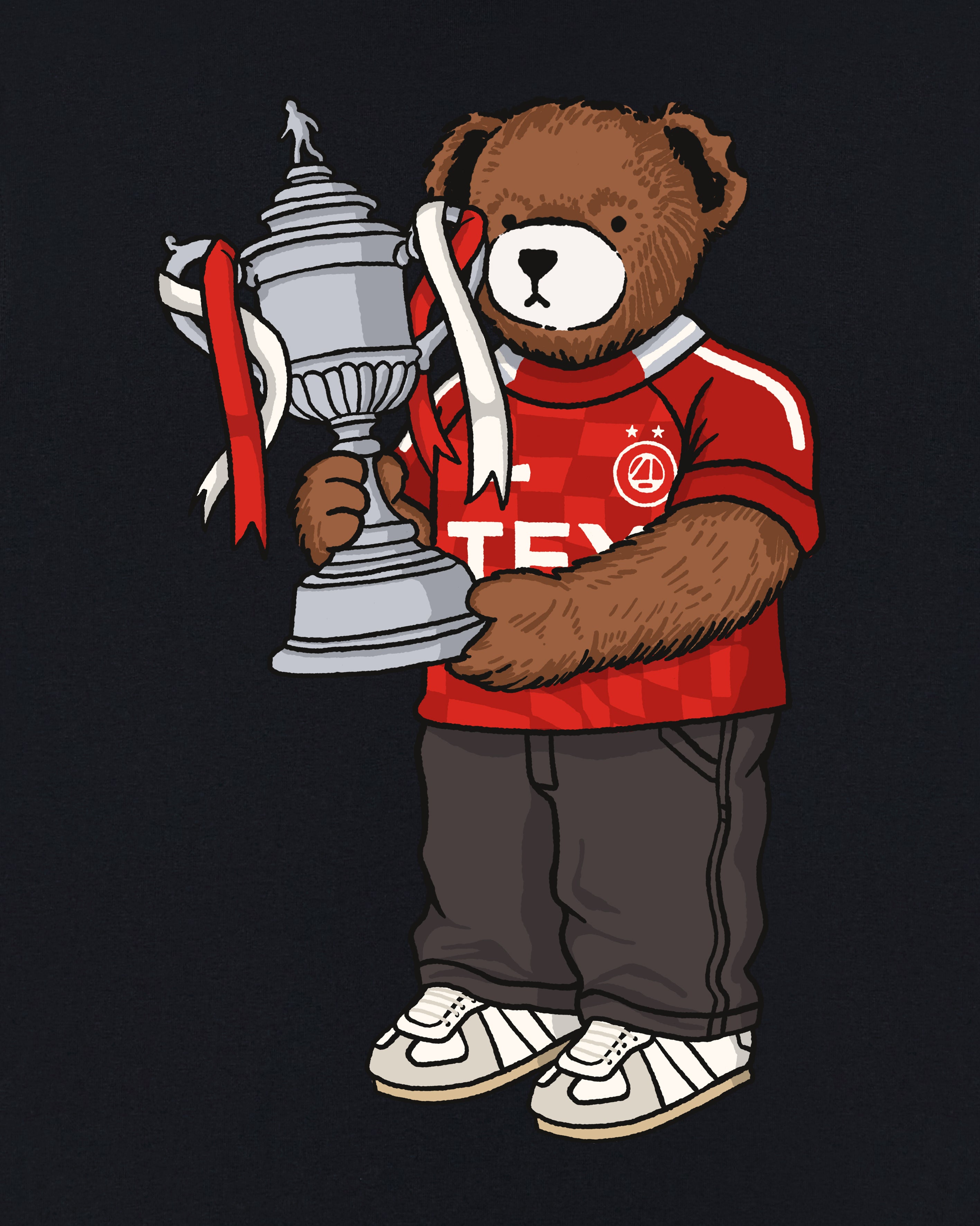 AOF The Dons Cup Winners Pickles Tee | Black T-shirt | Art of Football