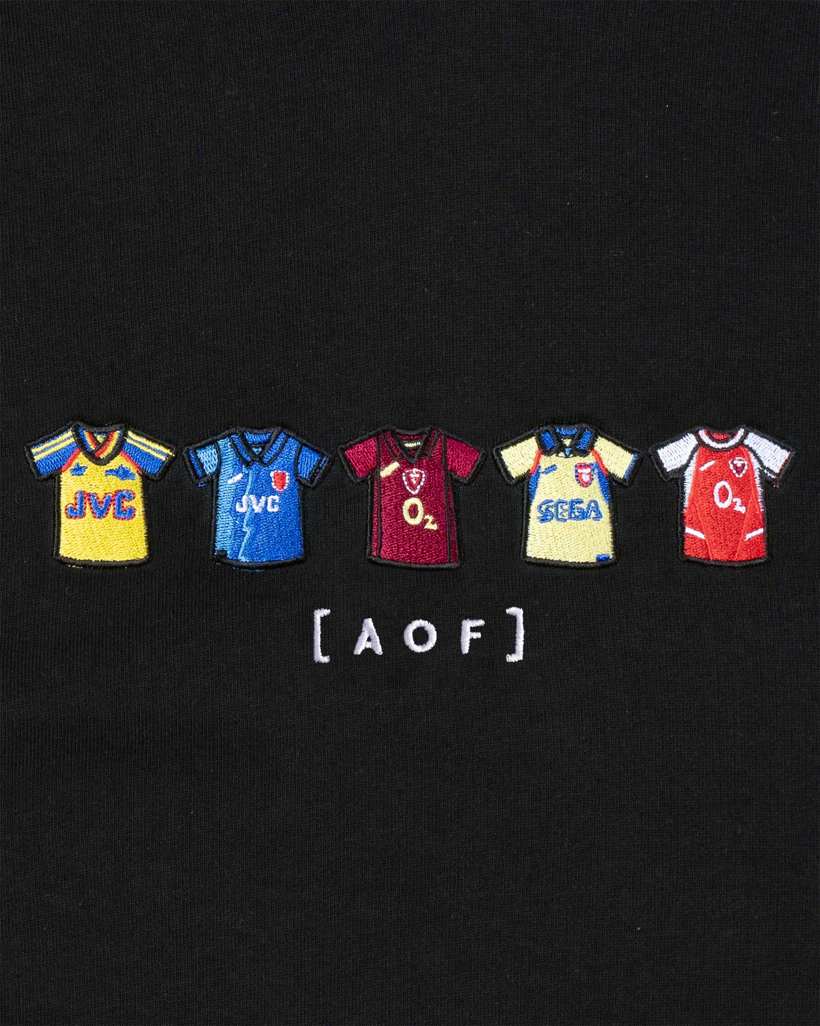 AOF AFC Embroidered Classics | Black Hoodie | Art of Football