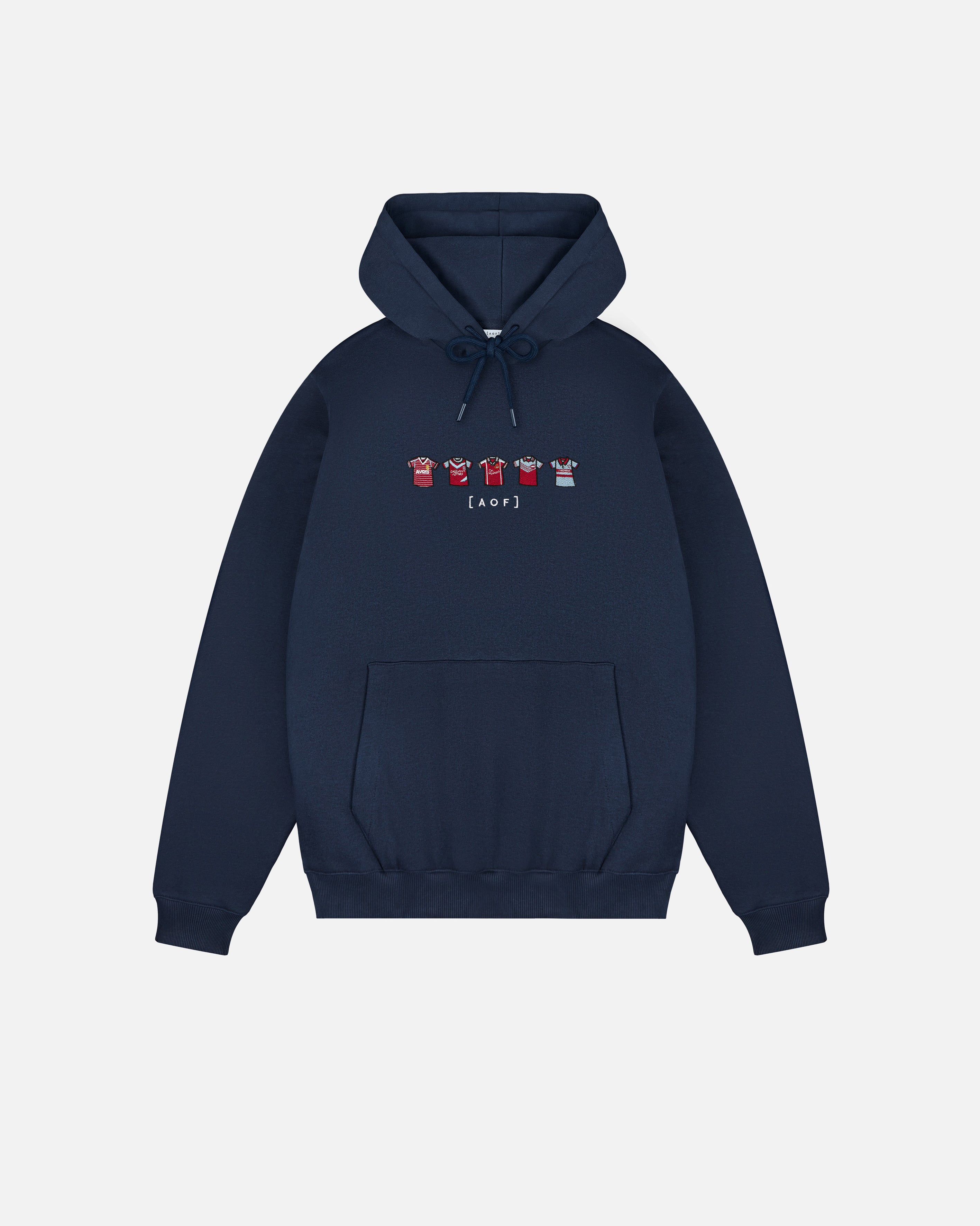 AOF West Ham Embroidered Classics | Navy Hoodie | Art of Football