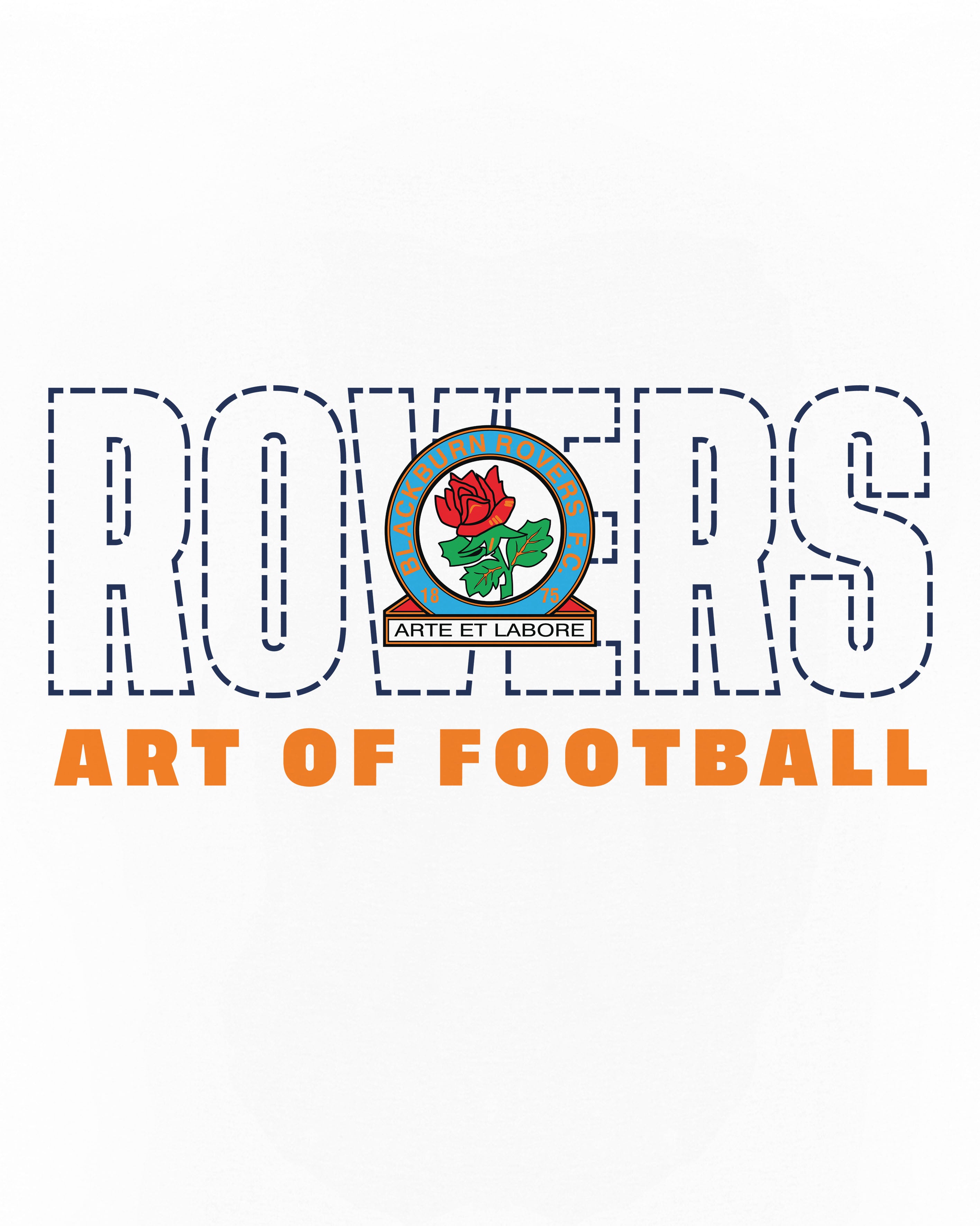 AOF Blackburn 90s Tee | White Graphic T-shirt | Art of Football