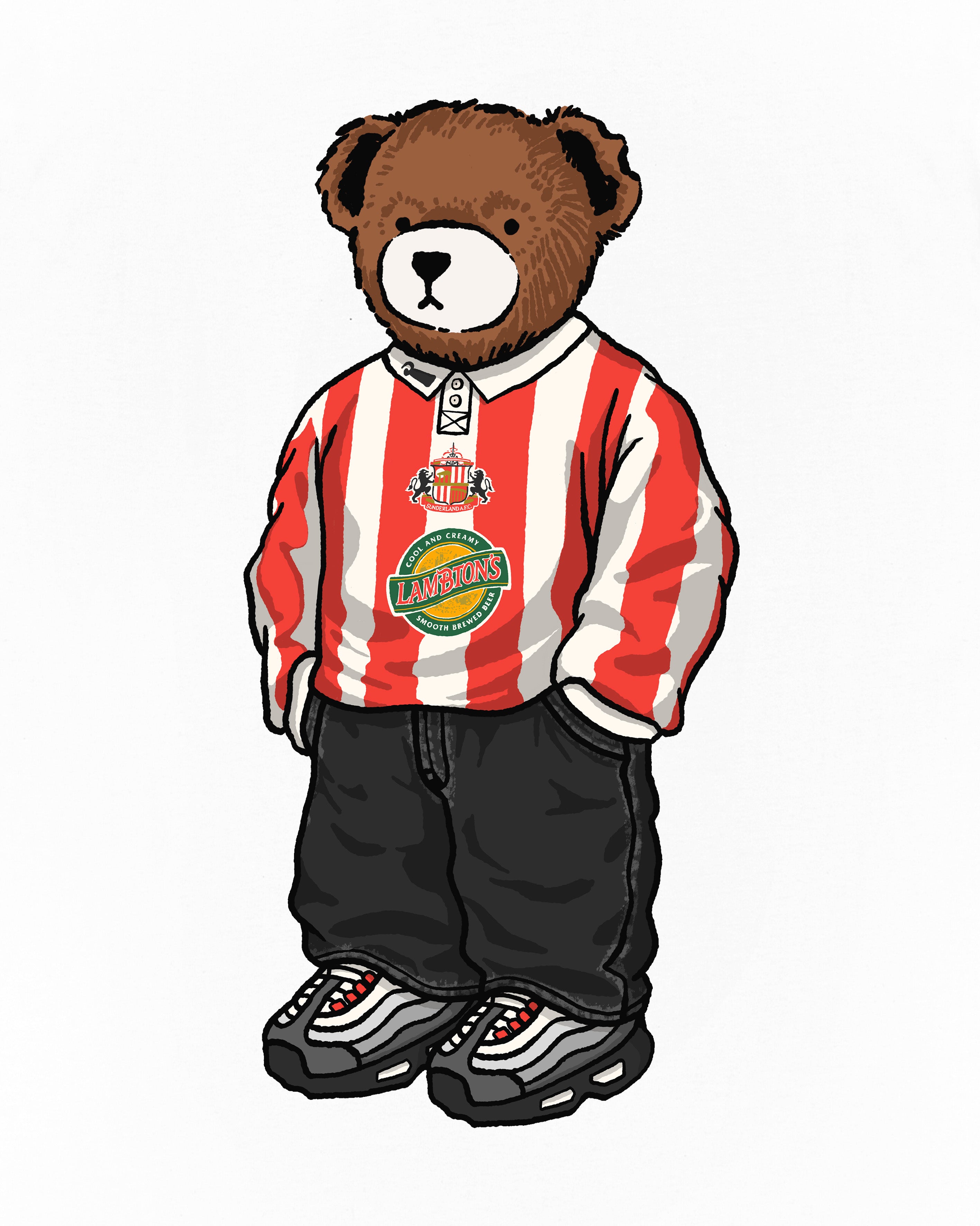 ART OF x Sunderland Home Pickles Tee | White Graphic Football T-shirt