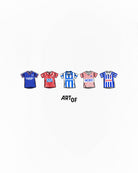 ART OF x Brighton Printed Classics Tee | White Graphic Football T-shirt