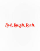AOF Live Laugh Leah Tee | White Graphic T-shirt | Art of Football